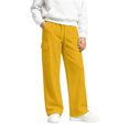 thumbnail image 2 of RUTAYY Girls Wide Leg Cargo Pants Elastic Waist Drawstring Side Pockets Trousers Trendy Relaxed Outdoor Wear Yellow, 2 of 6