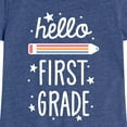 thumbnail image 3 of Instant Message - Hello First Grade - Toddler & Youth Girls Short Sleeve Graphic T-Shirt, 3 of 6