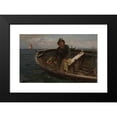 thumbnail image 2 of Hans Gude 18x13 Black Modern Framed Museum Art Print Titled - Fisherman from Rugen (1882), 2 of 5