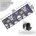 thumbnail image 2 of Ryvnso Skull Swirl Line Bedroom Runner Rug 2'x6' Hallway Area Carpet Non Slip Entryway Mat with Tassels, 2 of 8