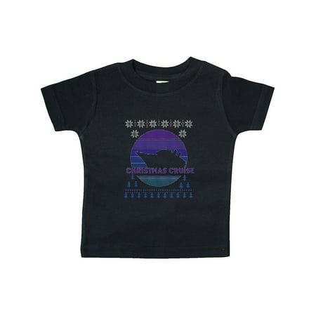 

Inktastic Faux Ugly Sweater Christmas Cruise Gift Baby Boy or Baby Girl T-Shirt