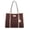 Coffee-Ivory, variant on Kindred Tote Bag Women’s Oversize Handbag Large Size, Vegan Leather by Mia K- Coffee-Ivory