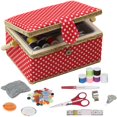 thumbnail image 1 of Panier de Couture Moyen avec Kit d'Accessoires de Couture (Rouge), 1 of 6