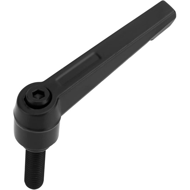 Palanca de sujeción M8 en 7 longitudes/Tuerca de sujeción M8 Acero galvanizado - Tuerca de mango tensor - Mango ajustable en negro TUNC Sencillez
