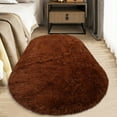 thumbnail image 2 of Ultra Soft Fluffy Bedroom Rugs,Shaggy Area Rugs for Bedroom,Oval Throw Rugs, Kids Room Small Carpet,Living Room Runner Rug Non Slip Modern Home Decor, 23.6x63in, 2 of 5
