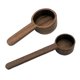 thumbnail image 2 of Wosthever Cuchara de de nogal de alimentaria, cuchara medidora fácil de limpiar, cuchara de para cocina, 2 pack/lote Juegos de servir café y té Nogal negro, 2 of 6