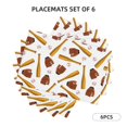 thumbnail image 2 of Placemats Set Of 4 / 6, Baseball Sport Placemats For Dining Table Indoor/Outdoors Heat Resistant Washable Placemats 18" X 12", 2 of 8