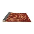 thumbnail image 2 of Ahgly Company Indoor Square Abstract Orange Modern Area Rugs, 5' Square, 2 of 4