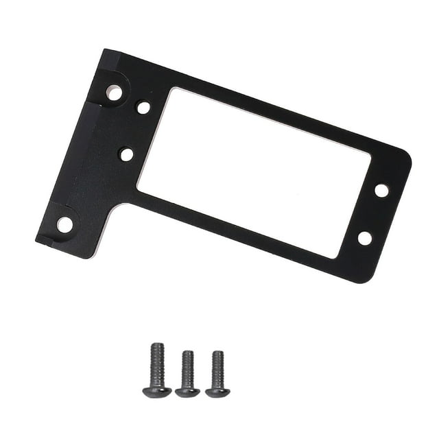 Accesorios de montaje de servo RC para bricolaje, chasis de coche RC de centro bajo, aleación de aluminio para 1/10 Negro