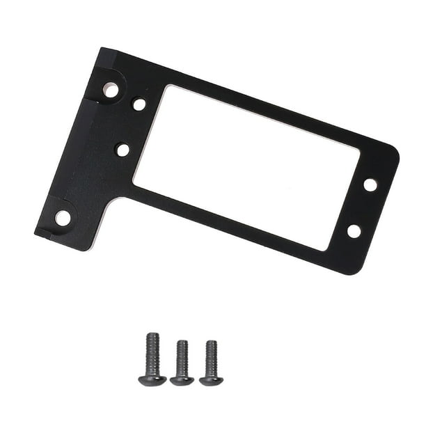 Soporte de servomotor de aleación de aluminio profesional para chasis de coche RC, aleación de aluminio Negro