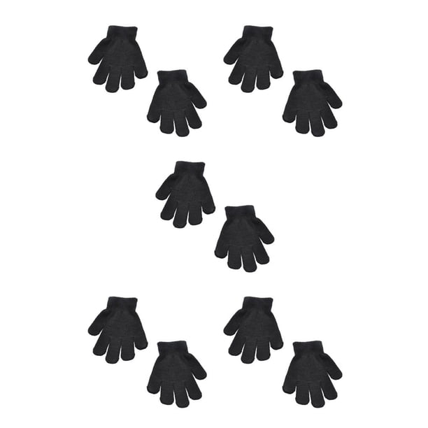 Guantes para niños Sonducket 1 par cubiertas de manos calentador de manos invierno Negro 5piezas