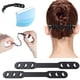 thumbnail image 3 of 10PCS Extensor de máscara, Gancho de máscara Anti-Apriete Protector de oído Soporte de descompresión Gancho Correa de oreja Accesorio Extensión de oreja Máscara Hebilla Dolor de oído aliviado (Negro) Adepaton MZQ-0076, 3 of 9