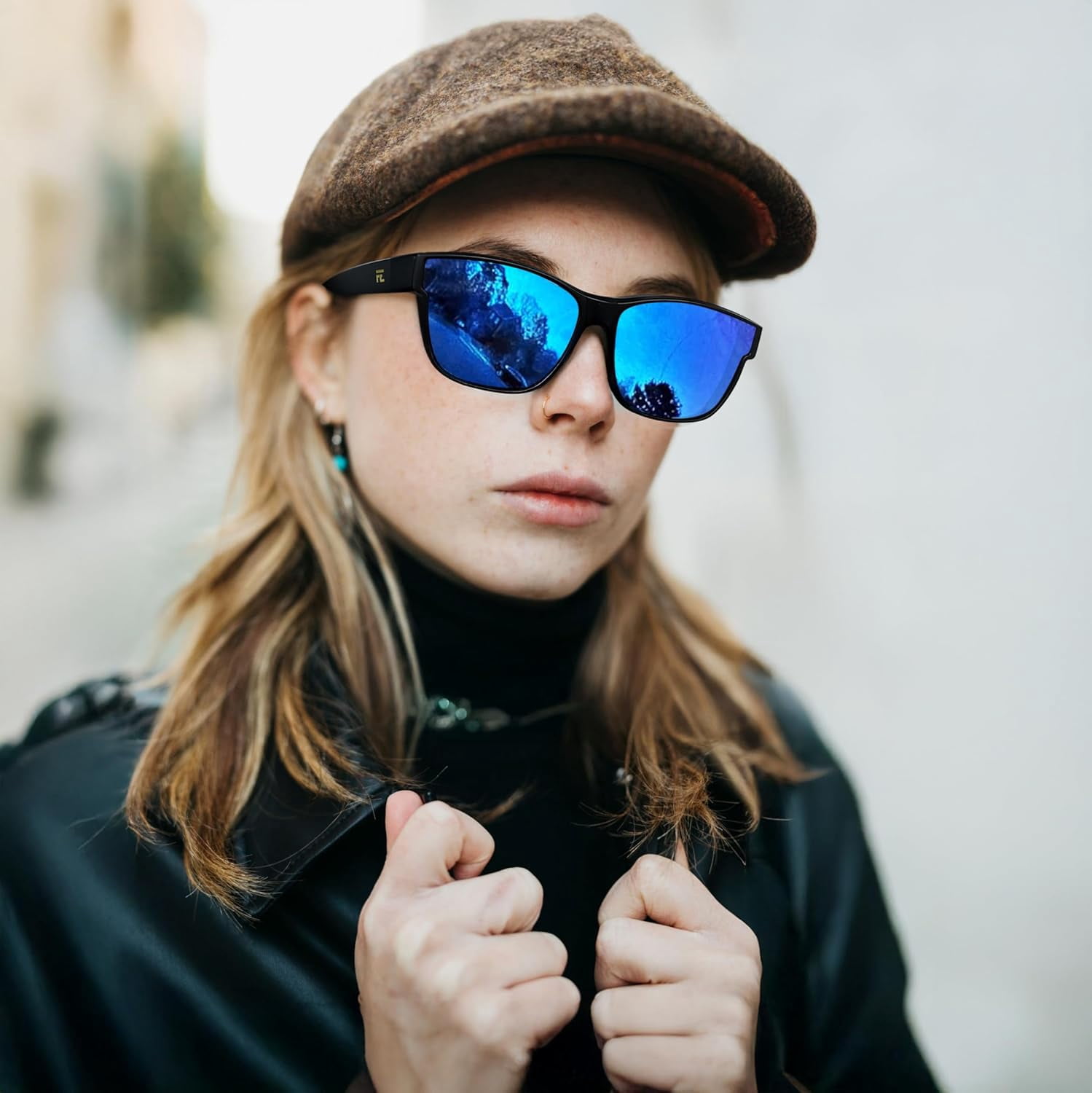 FEISEDY Polarized Sunglasses Fit Over Glasses Women, Fit over Glasses Sunglasses for Driving UV400 Protection B0250