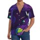 thumbnail image 1 of Balery Astronaut Camisa Casual de Manga Corta con Botones para Hombre, Texturizada, Estilo Cubano, para Playa, Verano-4X-Large, 1 of 5