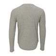 thumbnail image 2 of Boxercraft BM3103 Men's Waffle Knit Long Sleeve Tee-Oxford Heather-M, 2 of 2