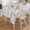 Gray, variant on Boho Gray Tablecloth Rectangle Table Cloth 52x70, Waterproof Tablecloth Outdoor Table Cloth, White Chevron Stripes Abstract Geometric Washable Table Cover for Kitchen Dinning Party
