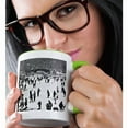 thumbnail image 2 of 3drose, Snow Blizzard in Central Park Manhattan New York City Ice Skate Ring, 11oz Two-tone Green Mug, 2 of 6