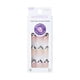 thumbnail image 1 of KISS imPRESS Mani sin pegamento, 30 piezas, uñas a presión, diseño mediano Squoval, uñas en blanco y negro con puntos, estampado animal de cebra, simple despegar y presionar, fácil de aplicar, elimina, 1 of 5