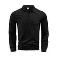 thumbnail image 6 of Snndgx Shirts for Men Collared Neck Long Sleeve 1/4 Button Outdoor Actives Casual Going out Shirts, 6 of 8