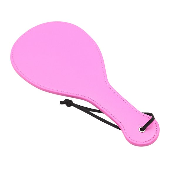 Round Leather Horse Crop for Adults Bedroom Play PU Material Lightweight Reusable