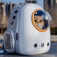 thumbnail image 2 of Mochila para perros y gatos con ventana para astronauta, bolsa de viaje, cápsula espacial transpirable, transparente, para transportar mascotas con ventana, 2 of 5