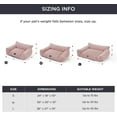 thumbnail image 6 of Cute Couch for Pets - Fluffy Cat Sofa with Premium Soft Corduroy Fleece, Fuzzy Couch Bed with Removable Washable Cover, Supportive Cat Chair for Indoor Cats, 24inch,Blush Pink, 6 of 15