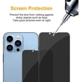 thumbnail image 4 of [2 Pack iPhone 14/iPhone 13/iPhone 13 Pro Privacy Screen Protector Anti-Spy Tempered Glass Film 9H Hardness Upgrade Edge Protection Easy Installation Bubble Free [6.1 inch], 4 of 7
