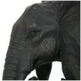 thumbnail image 6 of 14" x 9" Bronze Polystone Family Elephant Sculpture with Gold Foil Accents, by DecMode, 6 of 11