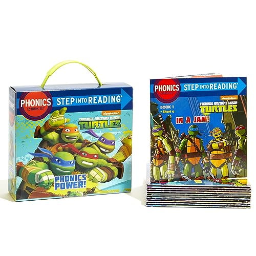 TMNT Kids Box Set: Step Into Reading Phonics Power! - 12 Books