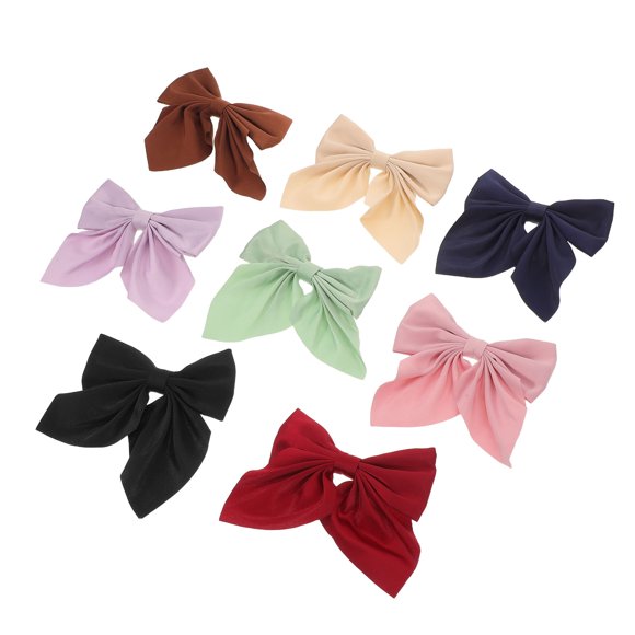 Milisten 8Ud Accesorios Para El Con Moño En Tela Metal Para Estilos Versátiles Multicolor