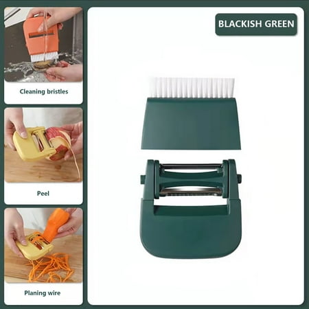 

Mittory Paring Knife Three-in-one Multi-function Vegetable Cutter Artifact Grater Kitchen Gadget Brush To Wash Vegetables