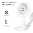thumbnail image 3 of Zadro Max Bright Lighted Makeup Mirror w/ Magnification & Storage Tray, 3 of 12