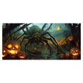 thumbnail image 1 of Halloween Garage Banner Combining Exquisite Design With Durable Materials Helps You Create An Excellent Holiday Photo Background! Table for Parties Bulk Open Flag with Pole And Mount Flag Clips for, 1 of 4