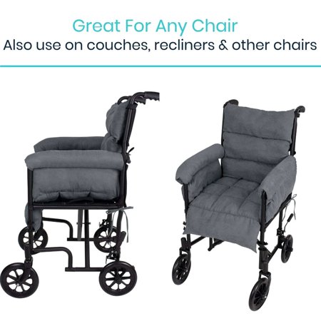 Vive Wheelchair Seat Cushion - Comfortable Back Pressure, Pain Relief - for Desk, Office, Car, Gaming Chair