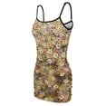 thumbnail image 5 of Ladies Elegant Sling Sleeveless Sexy Dress flowers, 5 of 6