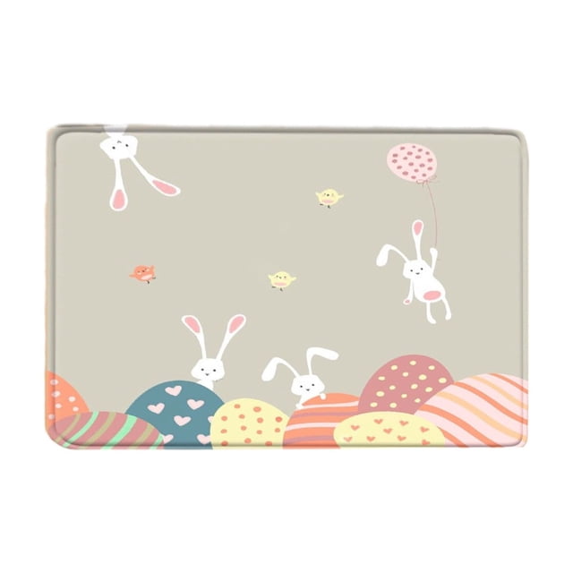 Easter Day Door Mat, Non Slip Bath Rug, Absorbent Entry Mat, Rubber Backing Door Mat, Washable Floor Mat for Home