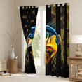 thumbnail image 3 of Homewish Pike Fish Black Out Curtains,Rustic Camouflage Print Curtains Pack of 2 (42x63 Each),Country Farmhouse Lodge Bedroom Curtains For Boys Teens,Luxury Bedroom Decor, 3 of 6