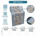 thumbnail image 6 of Blue Starfish Coastal Table Runner 70 Inches, Nautical Ocean Summer Coral Shell Botanical Bed Runner Dresser Scarves Tabletop for Indoor Outdoor Parties/Ceremony/Banquet, 13" x 70", 6 of 9