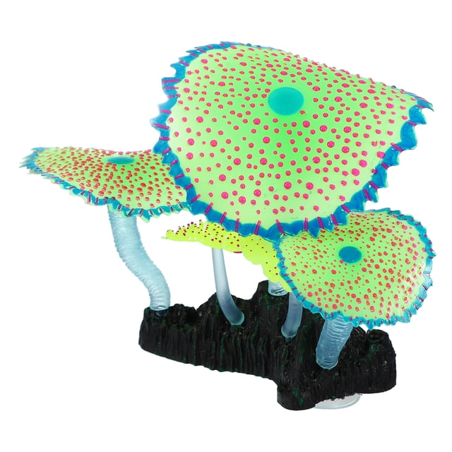 Silicona Brillante para Acuario Unique Bargains Simulación Coral 11cm Altura Verde