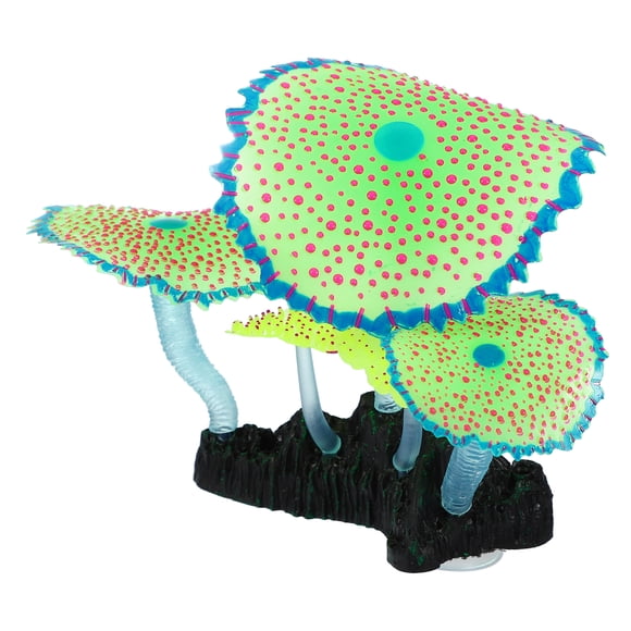 Silicona Brillante para Acuario Unique Bargains Simulación Coral 11cm Altura Verde