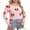 01 Pink, variant on Heart Sweaters for Women Knit Warm Pullover Sweater Cute Heart Printed Valentine's Day Sweater Shermie