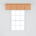 thumbnail image 2 of Ambesonne Mexican Valance Pack of 2, Cactus Pattern Desert Vibes, 54"X12", Burnt Sienna Lime Green, 2 of 4