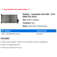 thumbnail image 2 of Radiator - Compatible with 2009 - 2013 BMW 335i xDrive 2010 2011 2012, 2 of 2