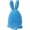 Blue, variant on Flocking Rabbit Figurine White Rabbit Ornament Easter Animal Statue for Living Room Bookshelf Bedroom Decoration