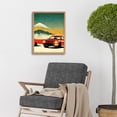 thumbnail image 2 of Japanese Motor Racing Abstract Car Illustration Art Print Framed Poster Wall Decor 12x16 inch, 2 of 5