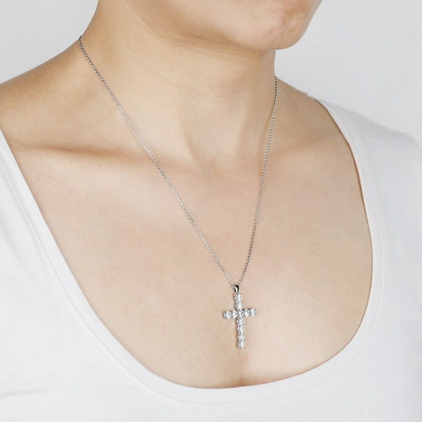 アクセサリー No.42 00s cross necklace gunda handmad Esquire Diamond Accent Cross Pendant with Gun Metal