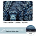 thumbnail image 2 of Monkey Polyester Non-Slip Machine Washable Floor Rug, for Office, Chair Rugs Included, 2 of 6