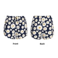 thumbnail image 5 of Lsque Daisy Floral Printed Women's Running Shorts with Liner Pockets,Elastic Quick Dry Workout Athletic Gym Yoga Shorts,Womens High Waist Shorts-Large, 5 of 9