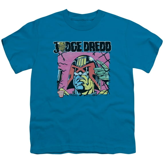 Judge Dredd Fenced S/S Youth 18/1 T-Shirt Turquoise