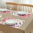 thumbnail image 3 of Pioneer Flower Floral Print Pattern Summer Placemats Table Placemats Set Of 4-Linen Kitchen Washable Placemats Table Mats 12x18 Inch Non-Slip Heat Resistant, 3 of 5